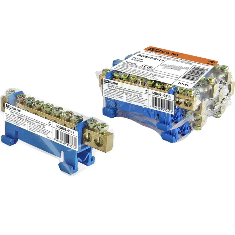 Шина n нулевая на DIN-рейку TDM ELECTRIC SQ0801-0113 Шина n нулевая на DIN-рейку TDM ELECTRIC SQ0801-0113