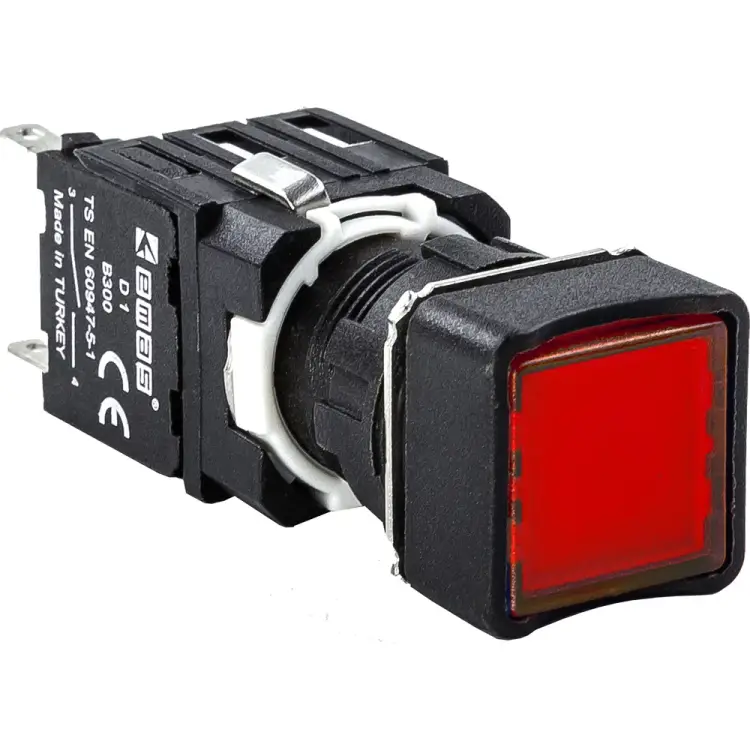 Квадратная возвратная нажимная кнопка EMAS D100KDK