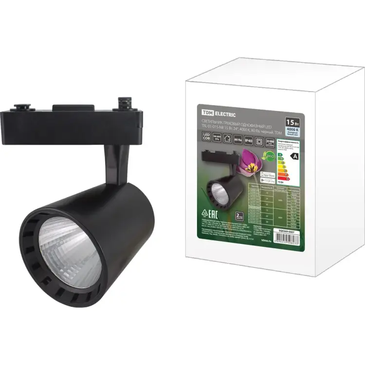 Однофазный светильник TDM ELECTRIC LED TRL-01-015-NB SQ0369-0007
