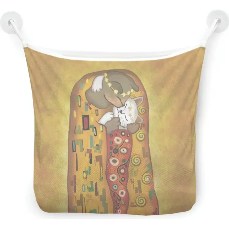 Настенная сетка-органайзер для ванной для игрушек JOYARTY Поцелуй котиков tgb_385273