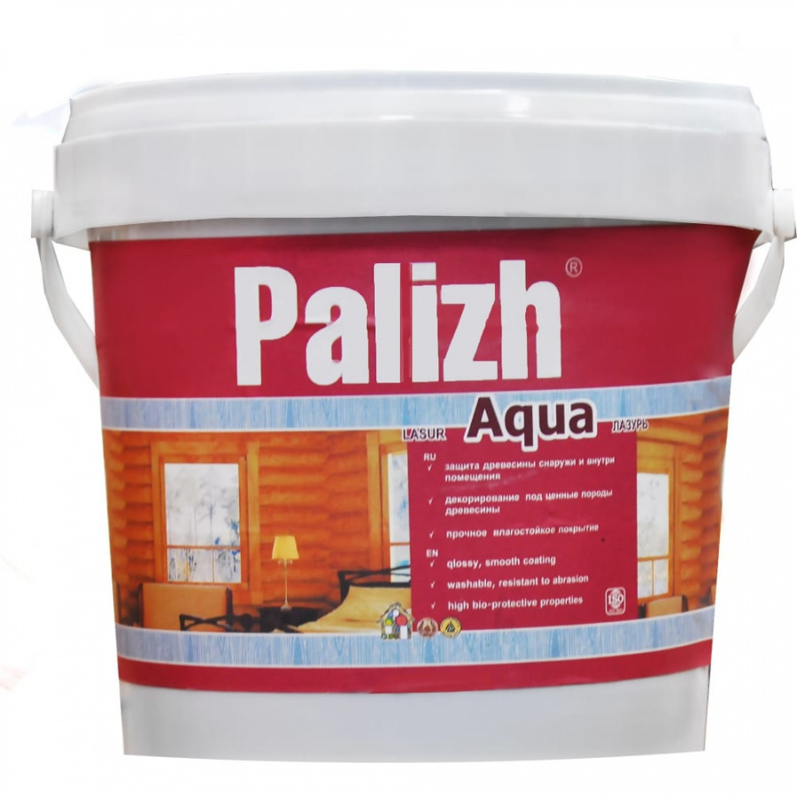 Защитно-декоративная лазурь для древесины Palizh AQUA 284.15.ТП