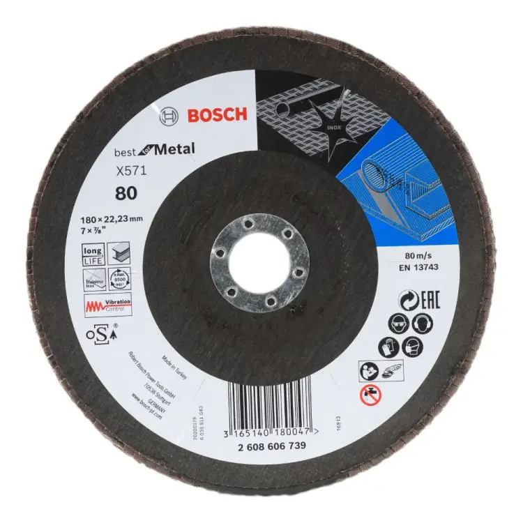 Лепестковый круг для УШМ Bosch 2.608.606.739 Лепестковый круг для УШМ Bosch 2.608.606.739