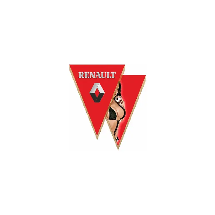 Треугольный автомобильный вымпел SKYWAY RENAULT с девушкой S05101068