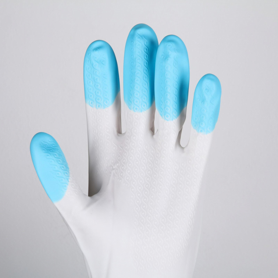 Хозяйственные защитные суперпрочные перчатки Доляна 4463974