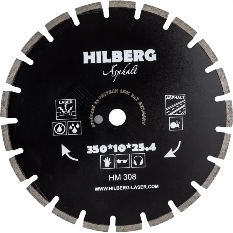Отрезной алмазный диск Hilberg Hilberg Hard Materials Лазер асфальт HM308 Отрезной алмазный диск Hilberg Hilberg Hard Materials Лазер асфальт HM308