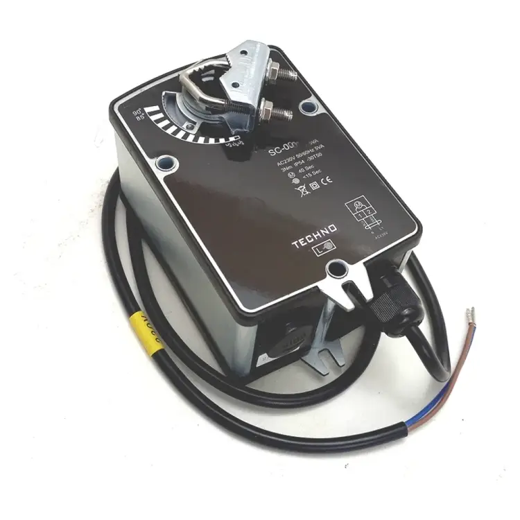 Электропривод воздушной заслонки TECHNO SC-03DN/230V 210300 Электропривод воздушной заслонки TECHNO SC-03DN/230V 210300