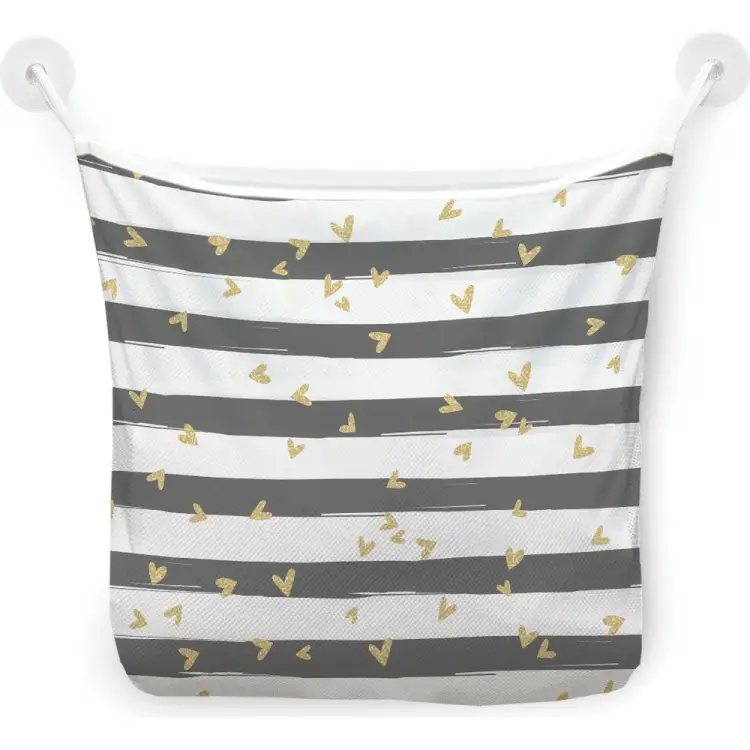 Сетка для игрушек в ванну JOYARTY Полоски с сердечками tgb_422711