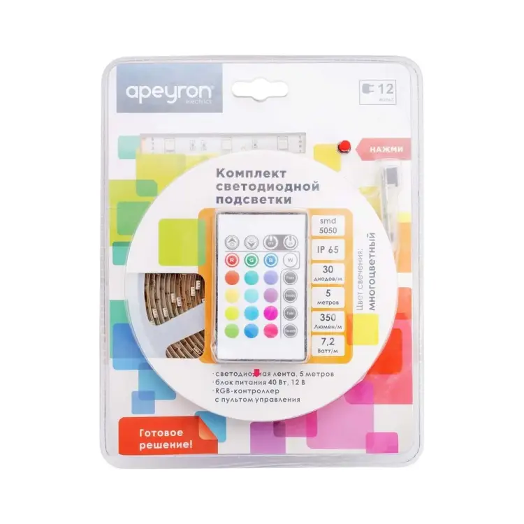 Светодиодная лента Apeyron 10-03