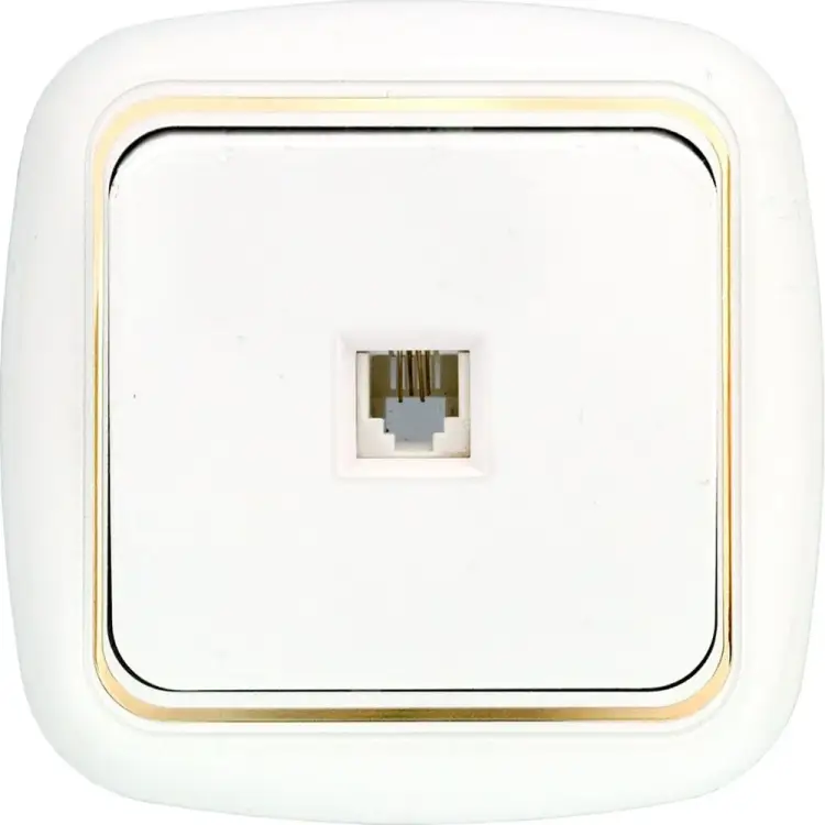 Телефонная розетка BYLECTRICA ГАРМОНИЯ ЛЮКС ТР4-023 з