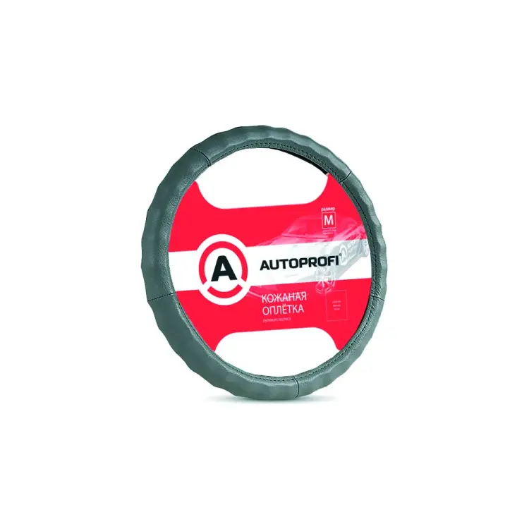 Оплетка руля AUTOPROFI AP-265 D GY M