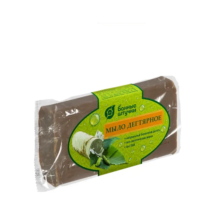 Кусковое дегтярное мыло для бани и сауны Банные штучки 33675