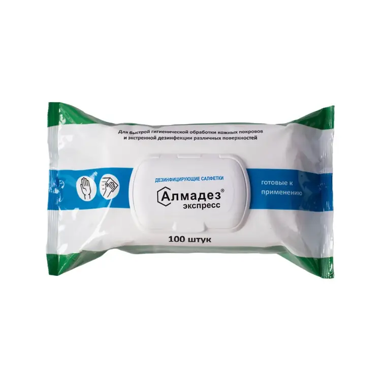 Влажные салфетки АЛМАДЕЗ Экспресс №100 САЛ-В-20