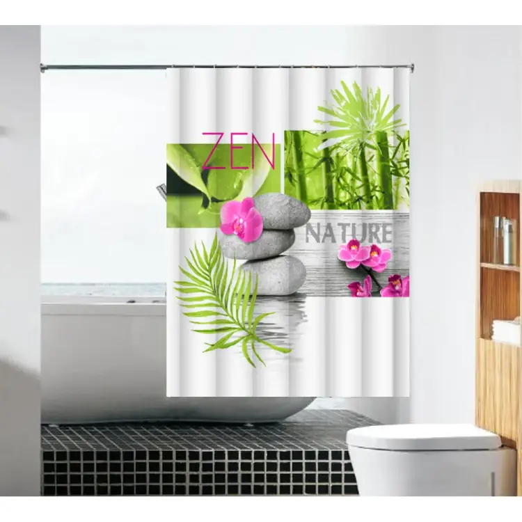 Тканевая шторка для ванной комнаты Melodia della vita Духовная истина MZ-98 20868