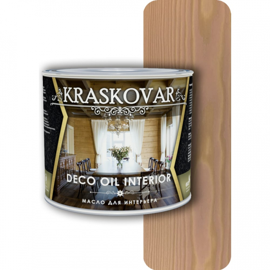 Масло для интерьера Kraskovar имбирь, 2.2 л