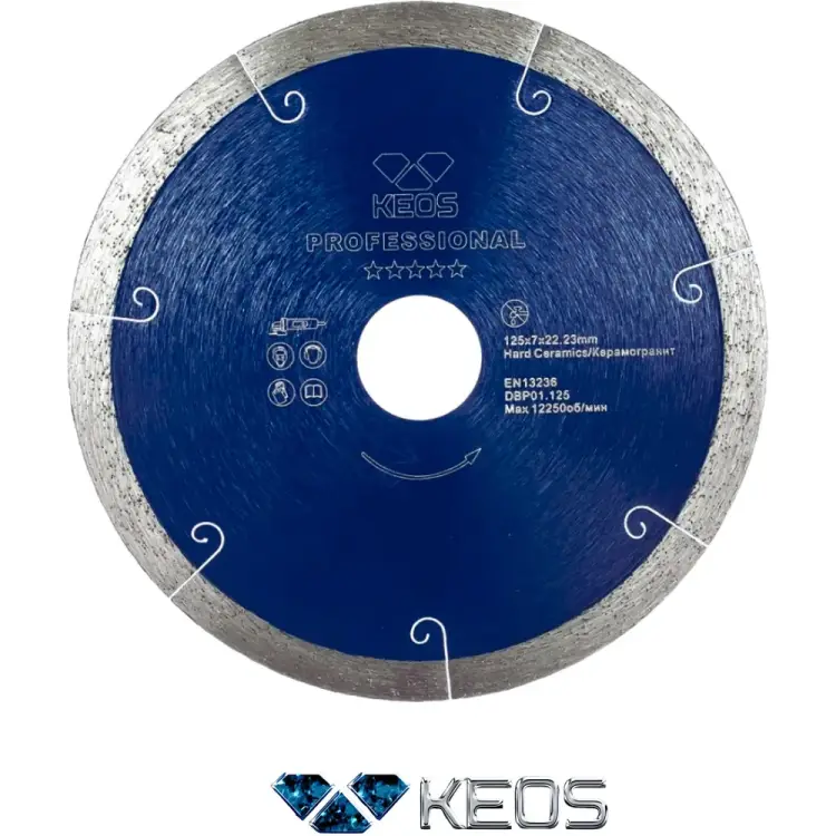 Алмазный диск по керамограниту KEOS Professional DBP01.125 Алмазный диск по керамограниту KEOS Professional DBP01.125