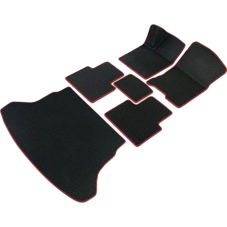 Коврики в салон и багажник для Lifan Smily 2008-2018 (Лифан Смайли) Vicecar SBDL27005R-бордовый