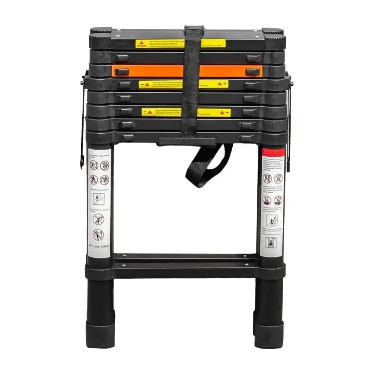 Телескопическая алюминиевая бытовая стремянка Rockforce RF-UP260-2 Телескопическая алюминиевая бытовая стремянка Rockforce RF-UP260-2