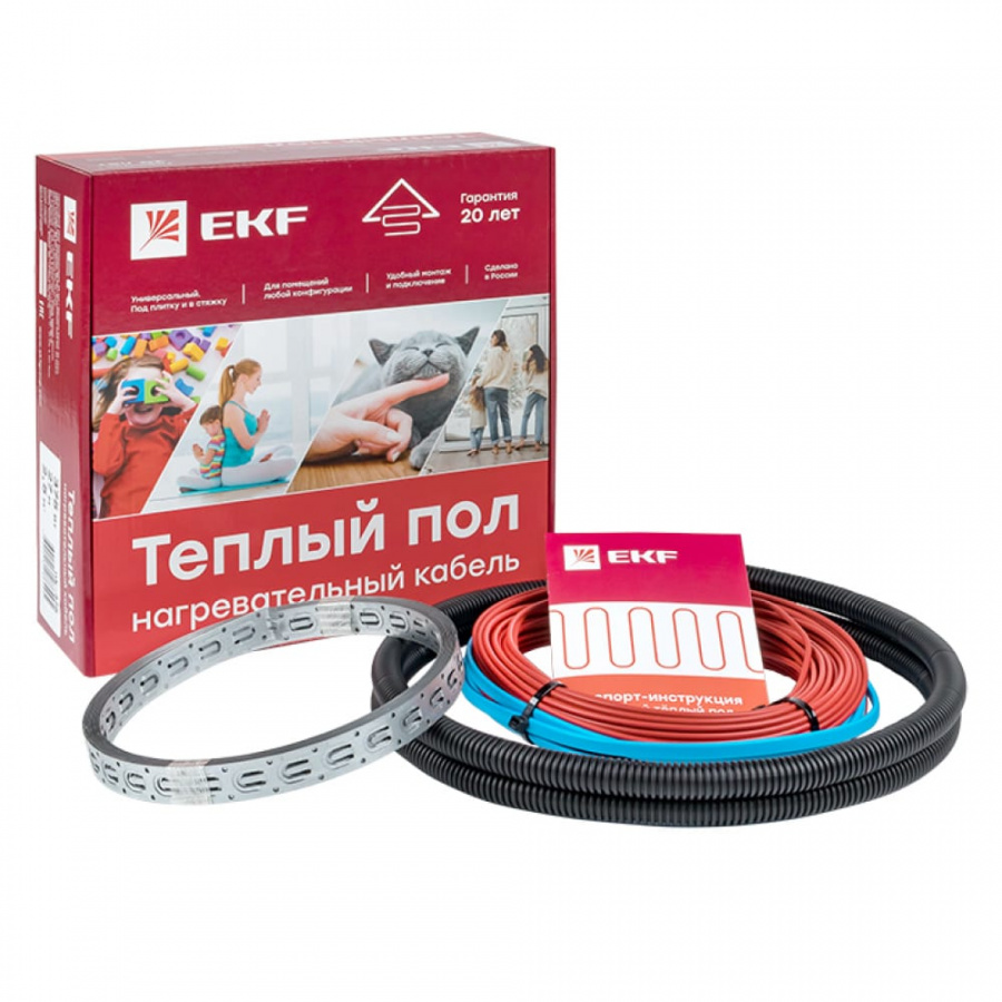 Нагревательный кабель для теплого пола EKF nk-900