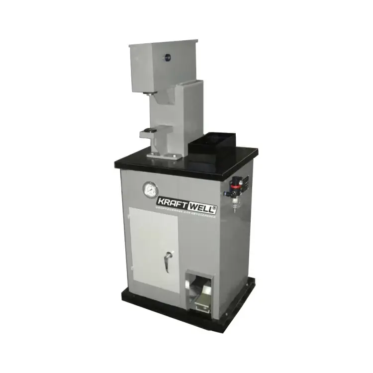 Пневмо станок для наклепки накладок на тормозные колодки KraftWell KRW300