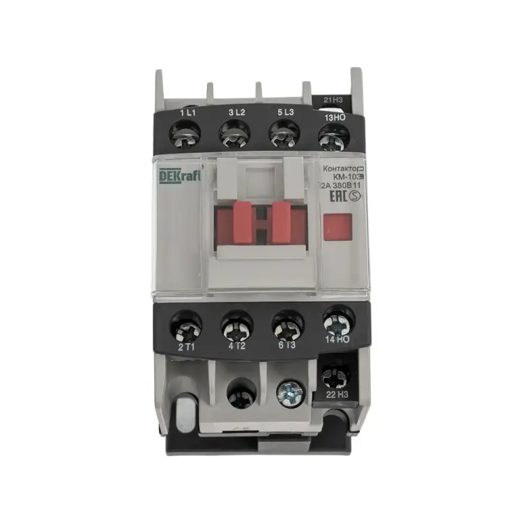 Контактор DEKraft КМ-103 12А 380В АС3 22109DEK 1113345