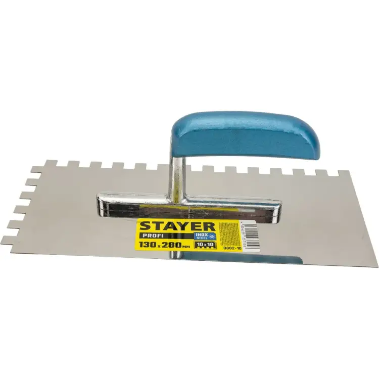 Штукатурная зубчатая гладилка STAYER Profi 0802-10