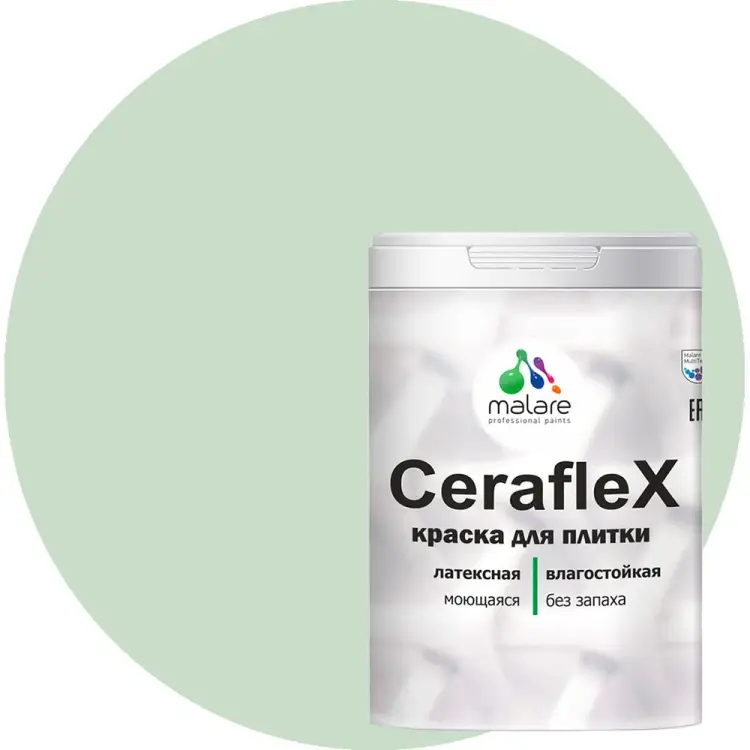 Латексная краска для кафельной и керамической плитки MALARE Ceraflex 2036774833535 Латексная краска для кафельной и керамической плитки MALARE Ceraflex 2036774833535