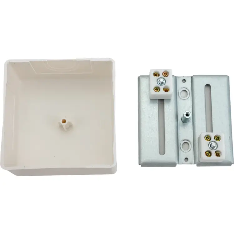 Огнестойкая коробка для открытой проводки Экопласт MB75 46121HF-W