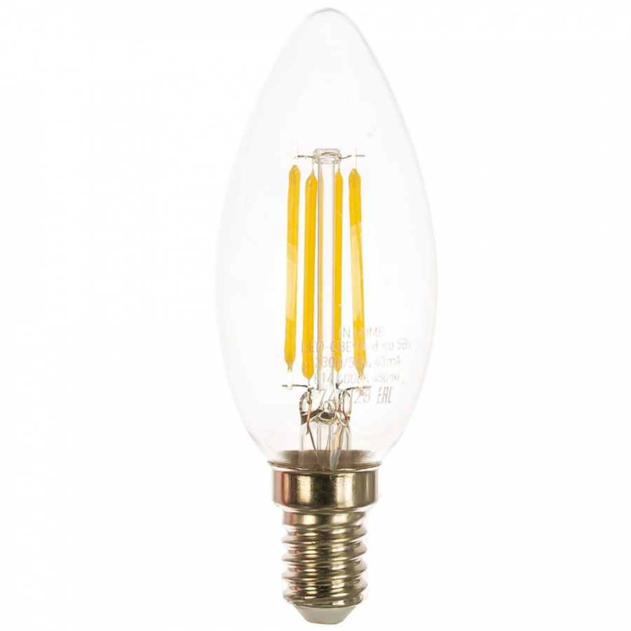 Светодиодная лампа IN HOME LED-СВЕЧА-deco