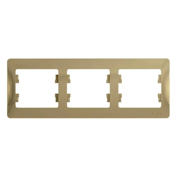 Горизонтальная трехпостовая рамка Systeme Electric GLOSSA GSL000403