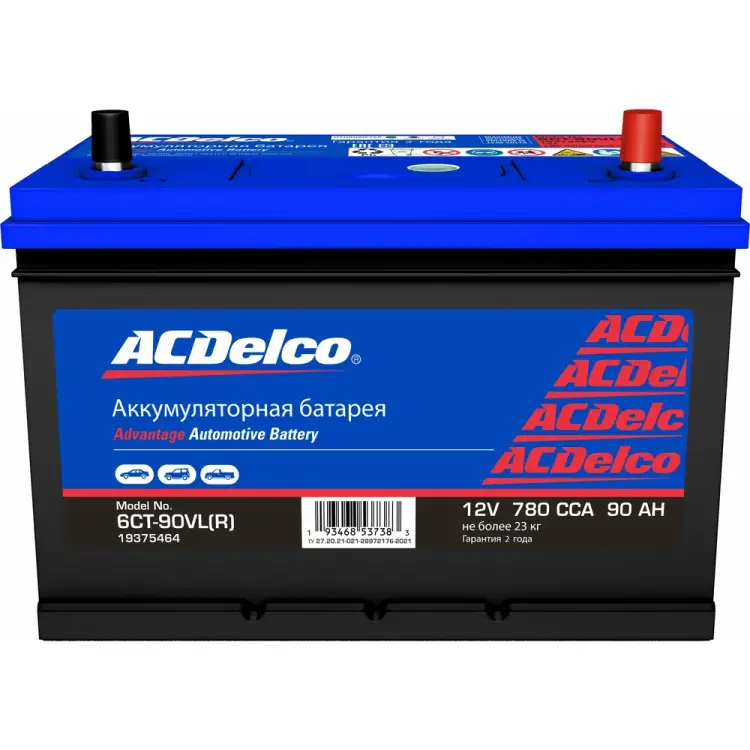 Аккумулятор ACDelco Asia 90-З-R 19375464