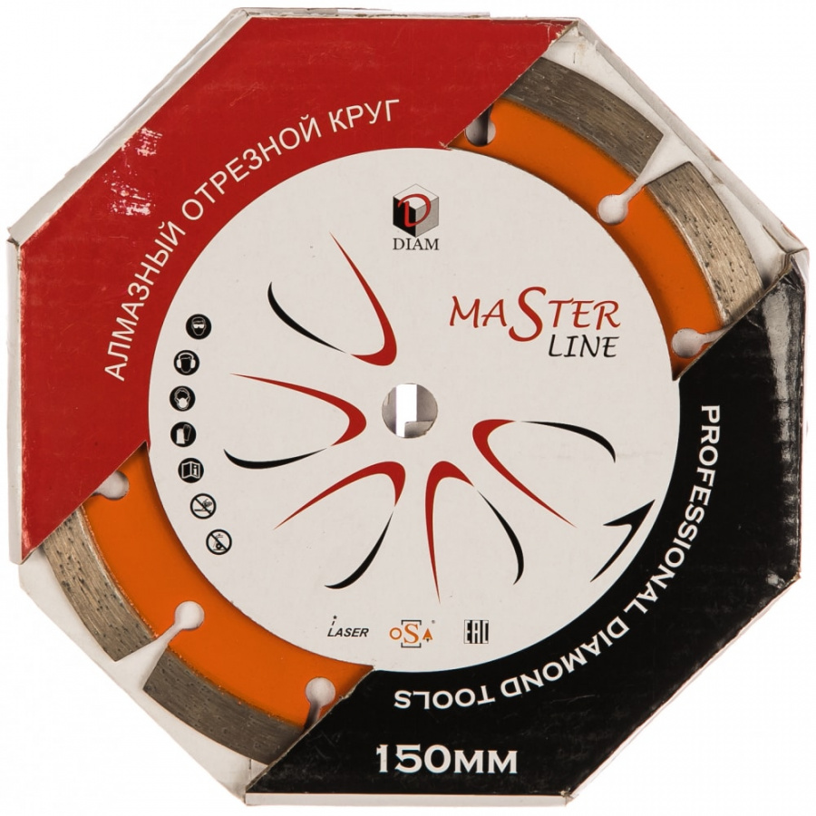 Сегментный алмазный круг Diam 1A1RSS Master Line