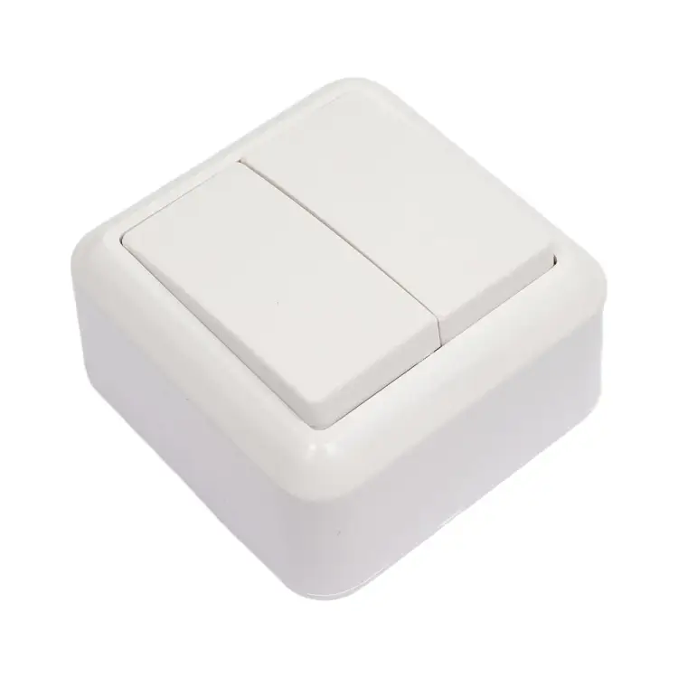 Двухклавишный выключатель Кунцево-Электро ОПТИМА А510-380 8003