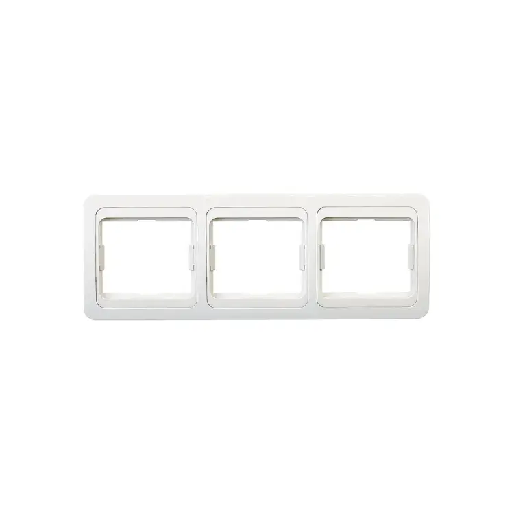 Горизонтальная трехместная рамка Smartbuy Марс SBE-02w-00-FR-3