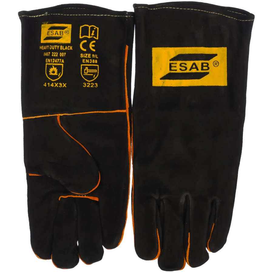 Спилковые краги ESAB Heavy Duty BLACK