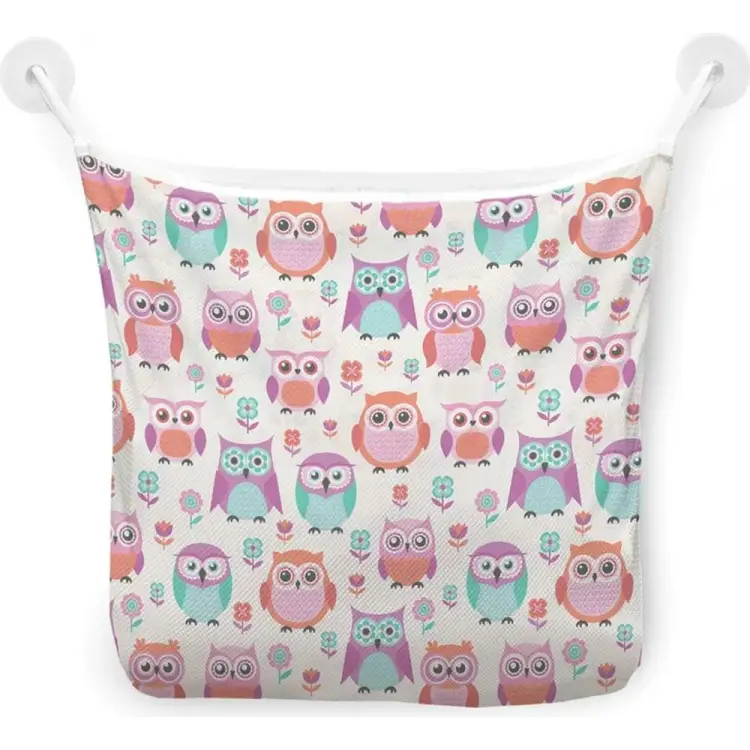 Настенная сетка-органайзер для ванной для игрушек JOYARTY Воспитанные совы tgb_10806