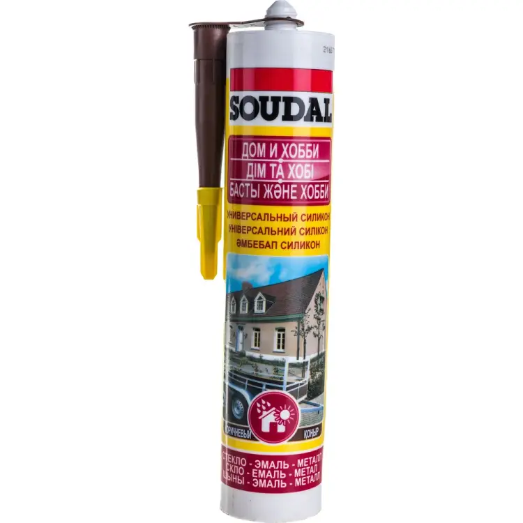 Универсальный силиконовый герметик Soudal 118298