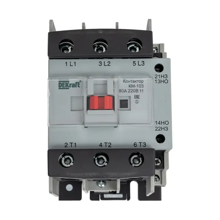 Контактор DEKraft КМ-103 80А 220В АС3 22143DEK 1113370