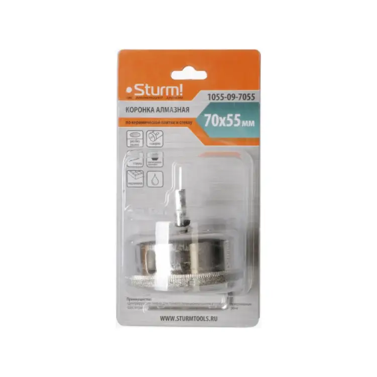 Алмазная коронка Sturm 1055-09-7055