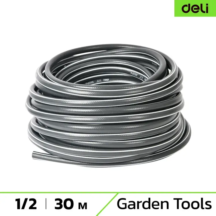 Поливочный армированный четырёхслойный шланг DELI 133801 Поливочный армированный четырёхслойный шланг DELI 133801