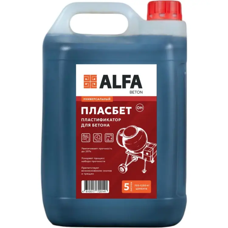 Пластификатор повышающий прочность бетона AlfaBet Пласбетон 20141