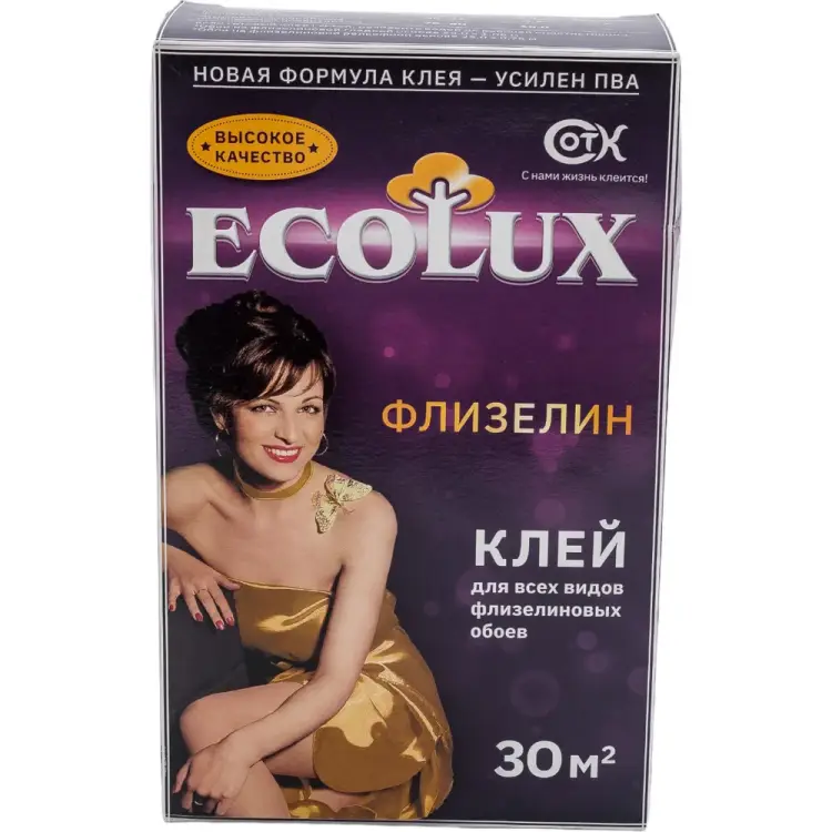 Клей для обоев Ecolux Флизелин 4607133680312 Клей для обоев Ecolux Флизелин 4607133680312