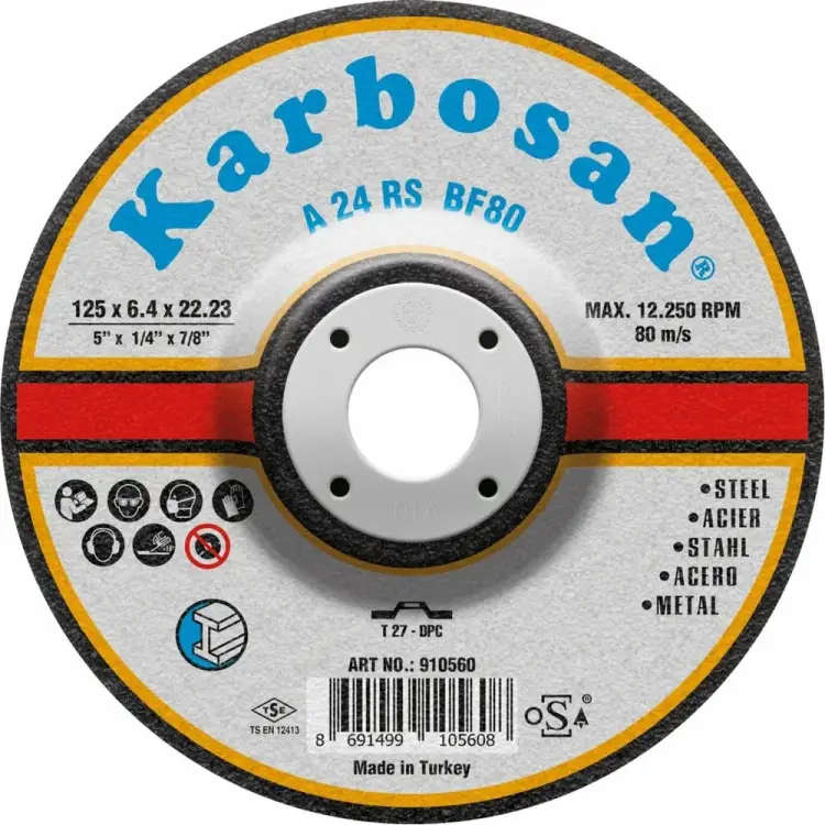 Шлифовальный диск по металлу Karbosan KAR-910560 Шлифовальный диск по металлу Karbosan KAR-910560