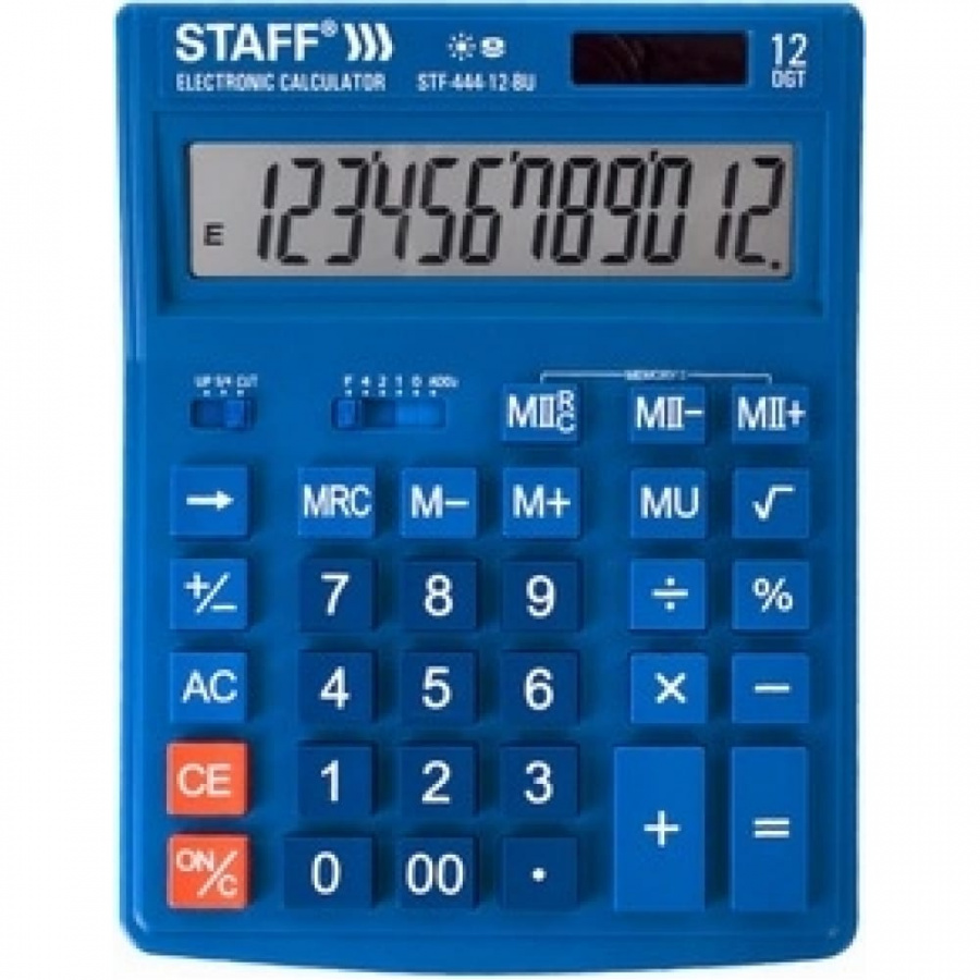Настольный калькулятор Staff STF-444-12-BU