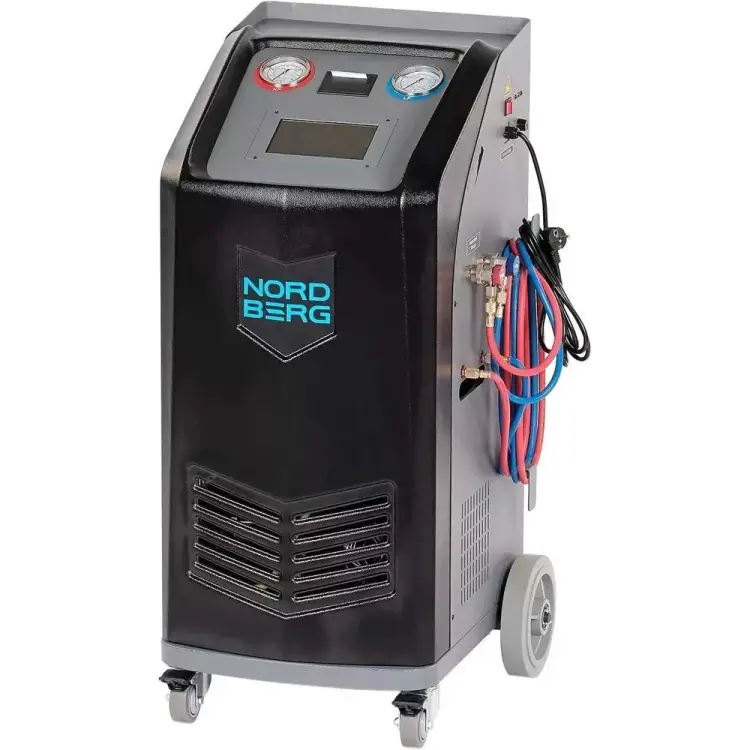 Установка автомат для заправки автомобильных кондиционеров с принтером и тестом утечки NORDBERG NF16 Установка автомат для заправки автомобильных кондиционеров с принтером и тестом утечки NORDBERG NF16