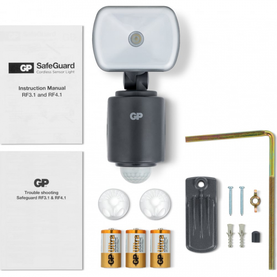 Автономный интеллектуальный прожектор GP Safeguard RF3.1 Black