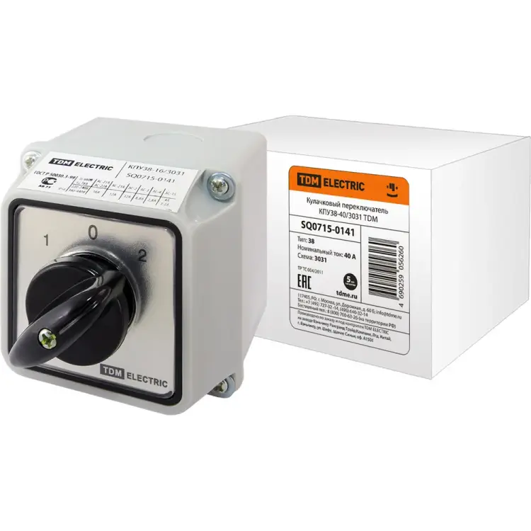 Переключатель TDM ELECTRIC КПУ38-40/30311-0-2 SQ0715-0141