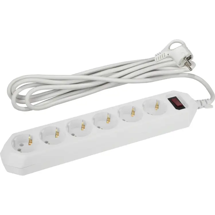 Сетевой фильтр ЭРА USF-6es-1,5m-W-BOX Б0037260