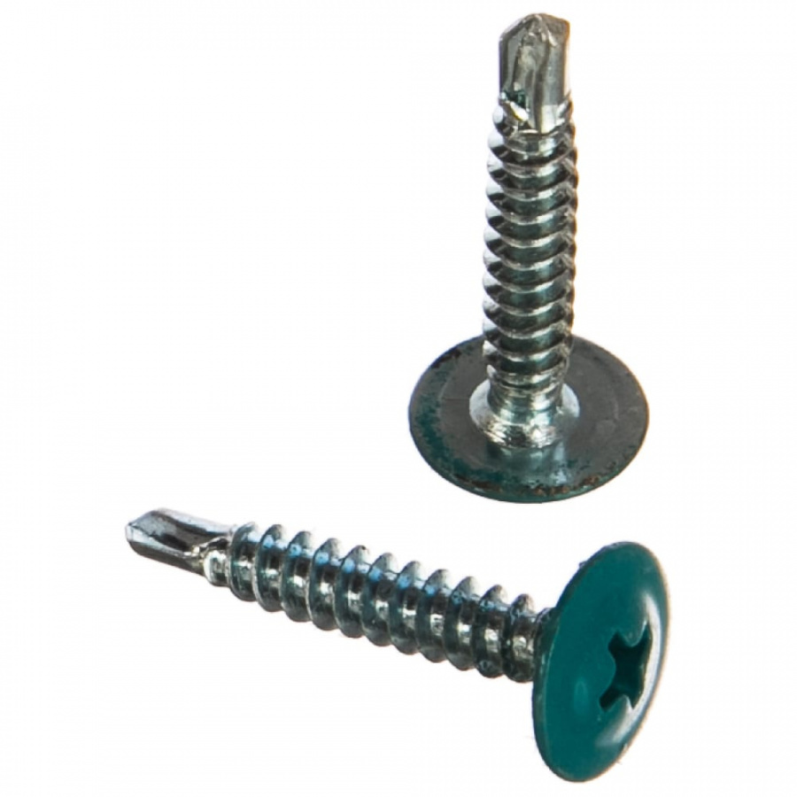 Саморез пшс сверло КРЕП-КОМП 4,2х25 RAL5021 (500 шт.)