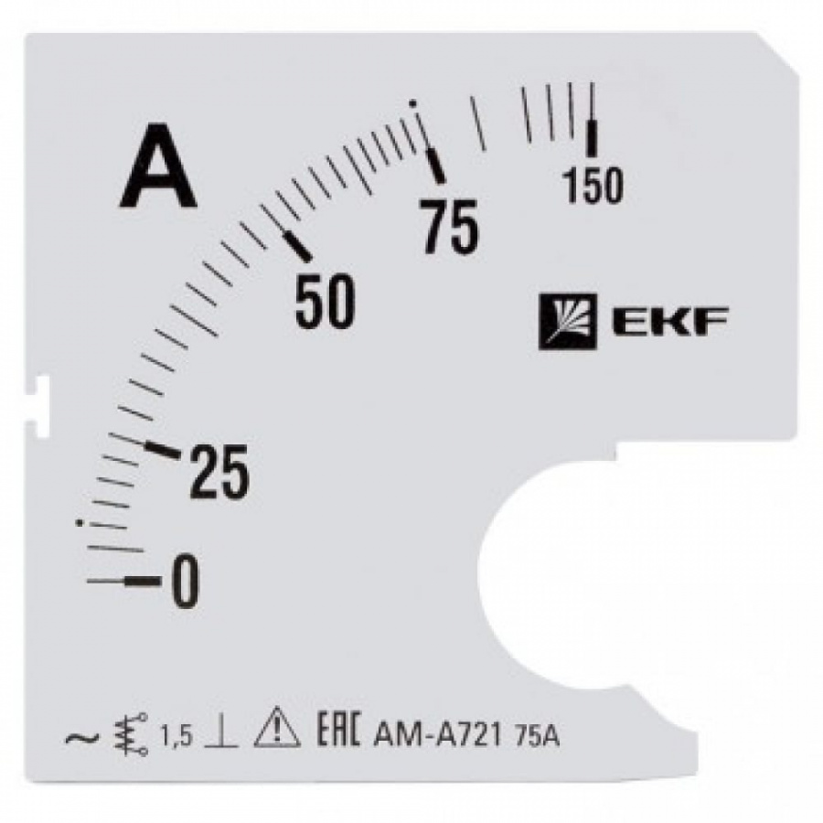 Сменная шкала для A721 EKF 75/5А-1,5 PROxima