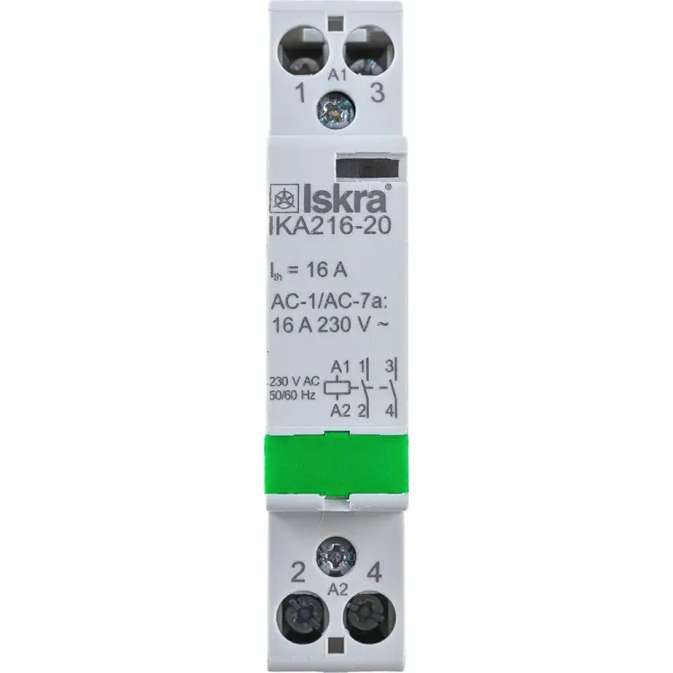 Модульный контактор iskra IKA216-20/230V УТ-00019576